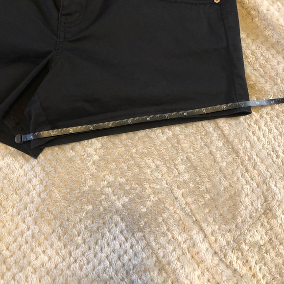 Black Soft Jean Shorts - Picture 4 of 8